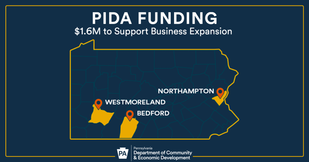 PIDA Loans Drive M in Investment, Create 116 Jobs in Pennsylvania