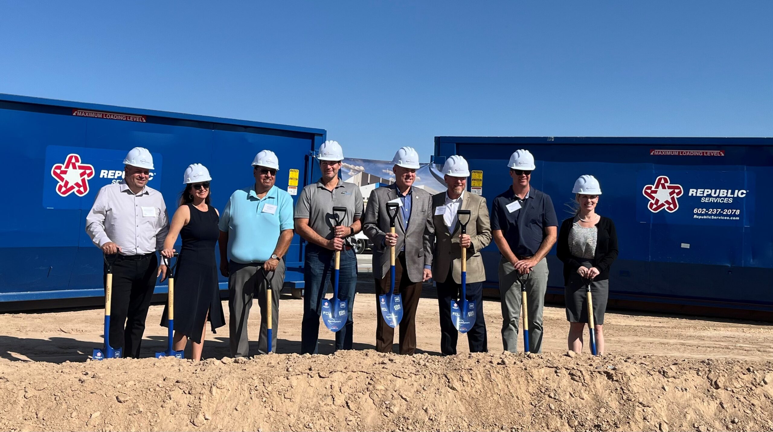 Blue Polymers Breaks Ground on Recycled Plastics Facility in Buckeye