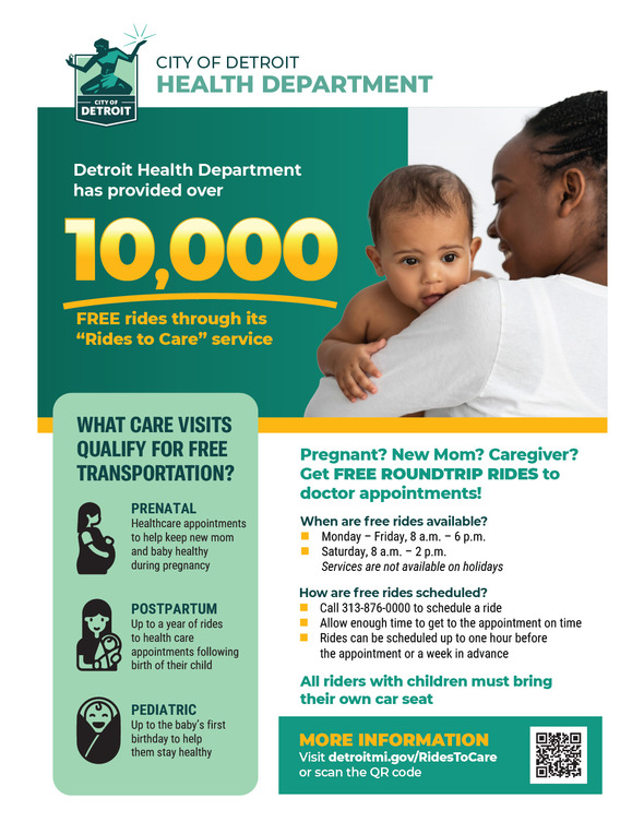 Detroit Health Dept. Offers Free Rides to Medical Appointments for Moms