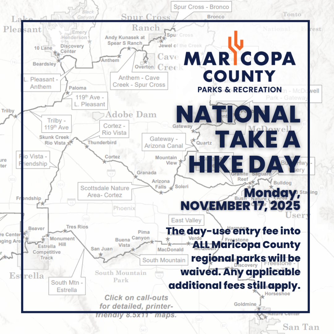 Celebrate National Take a Hike Day with Free Park Entry in Maricopa County