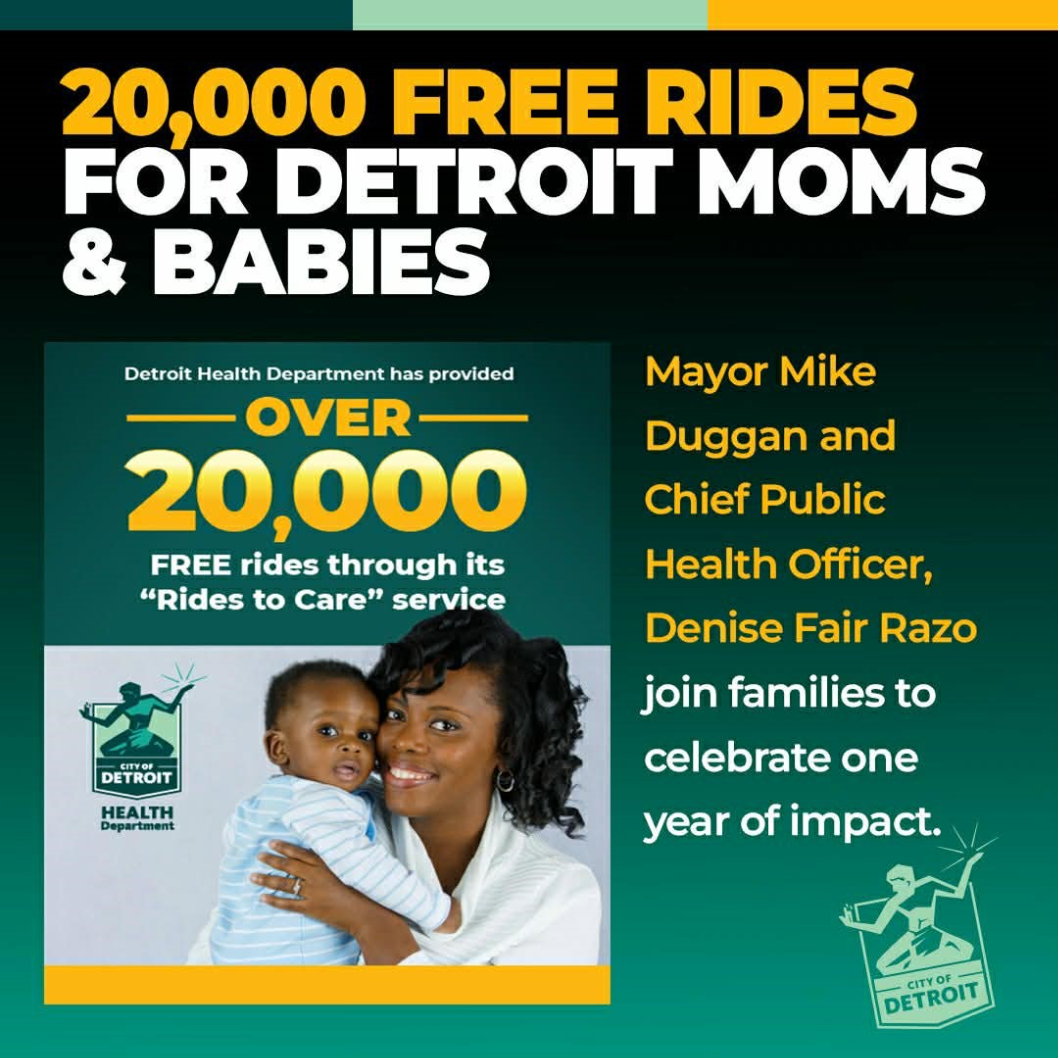 Detroit Health Dept Marks One Year of Free Rides for Pregnant Women