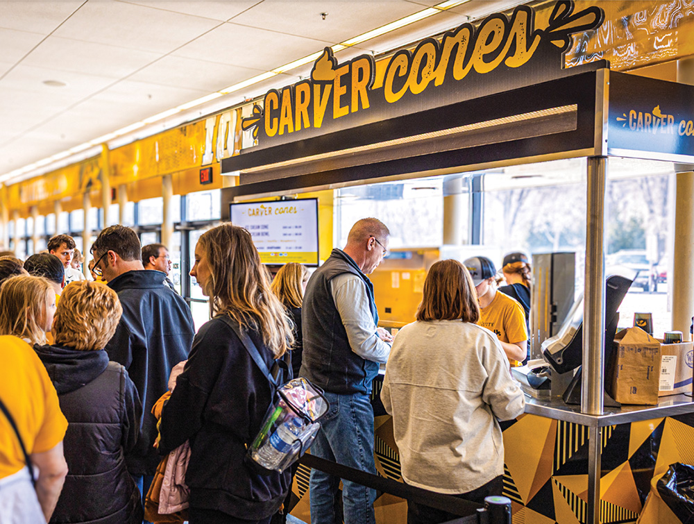 Iowa Fans Flock to Carver Cone for Nostalgic Winter Game-Day Treat