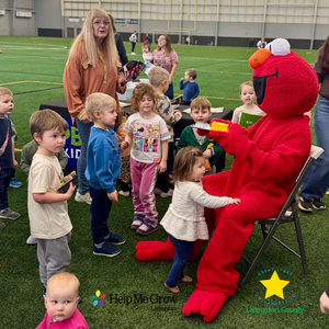 Clifford and Elmo Delight at Livingston County Community Playdate