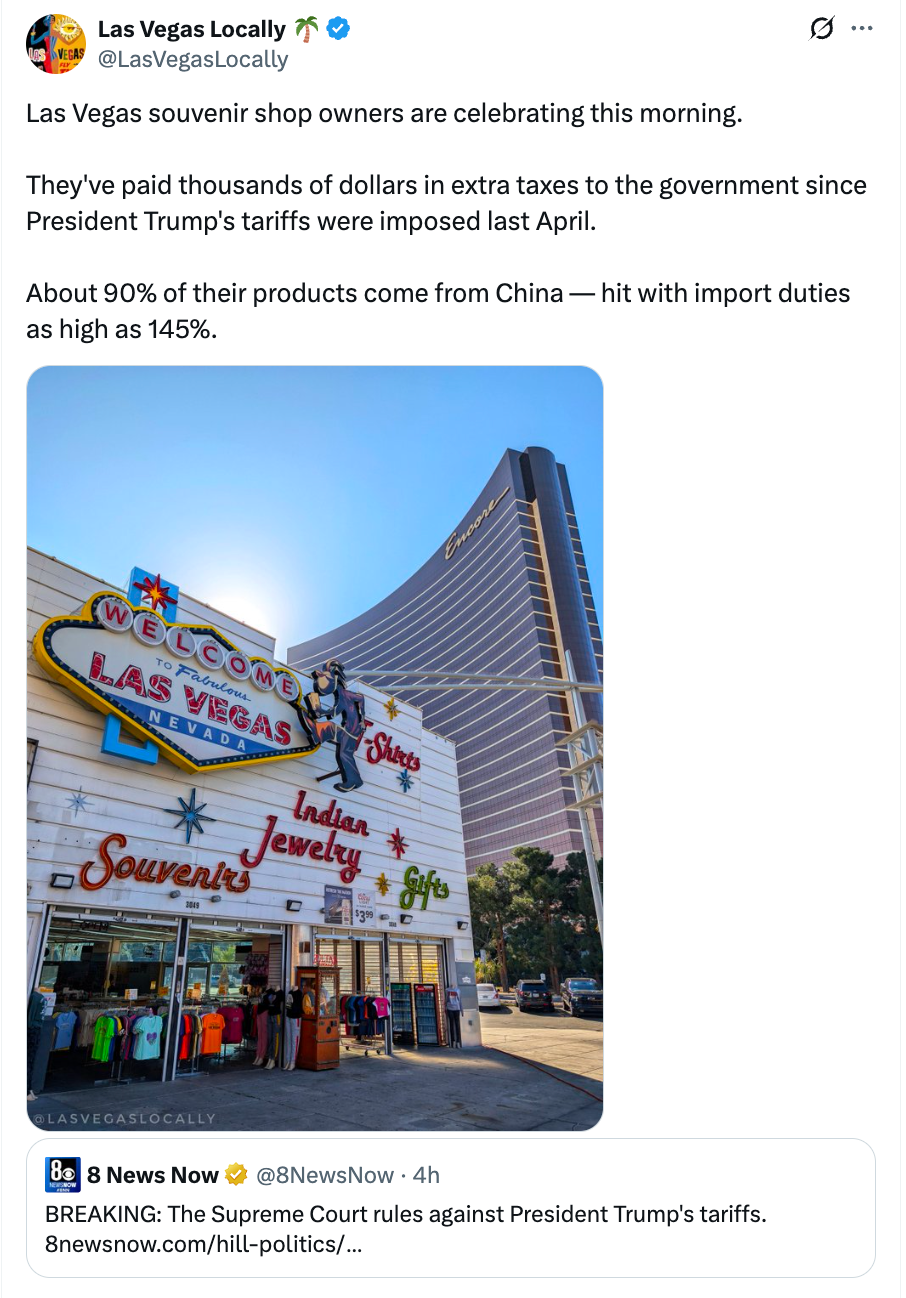 SCOTUS Overturns Trump Tariffs, Impacting Nevada’s Economy and Costs