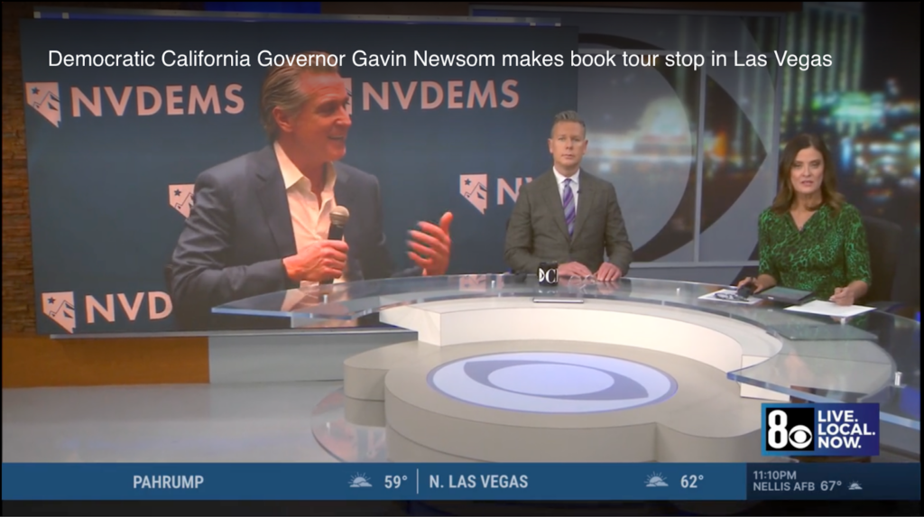 Governor Newsom Discusses Memoir and Trump Impact at NV Dems Event