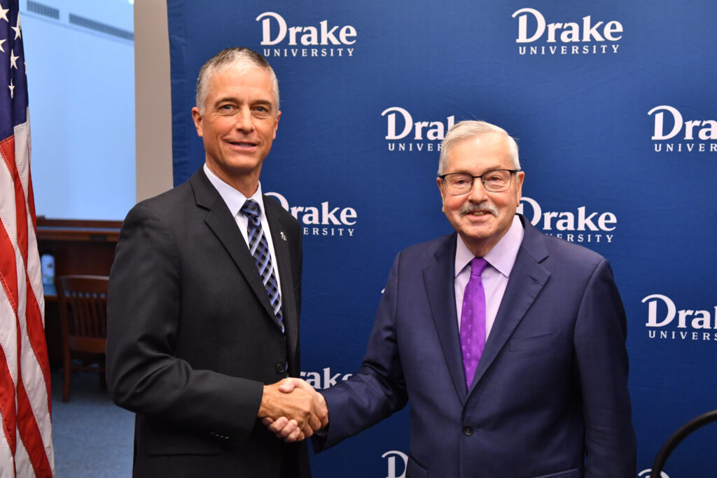 Ambassador Branstad Concludes Tenure as Drake’s Ambassador-in-Residence