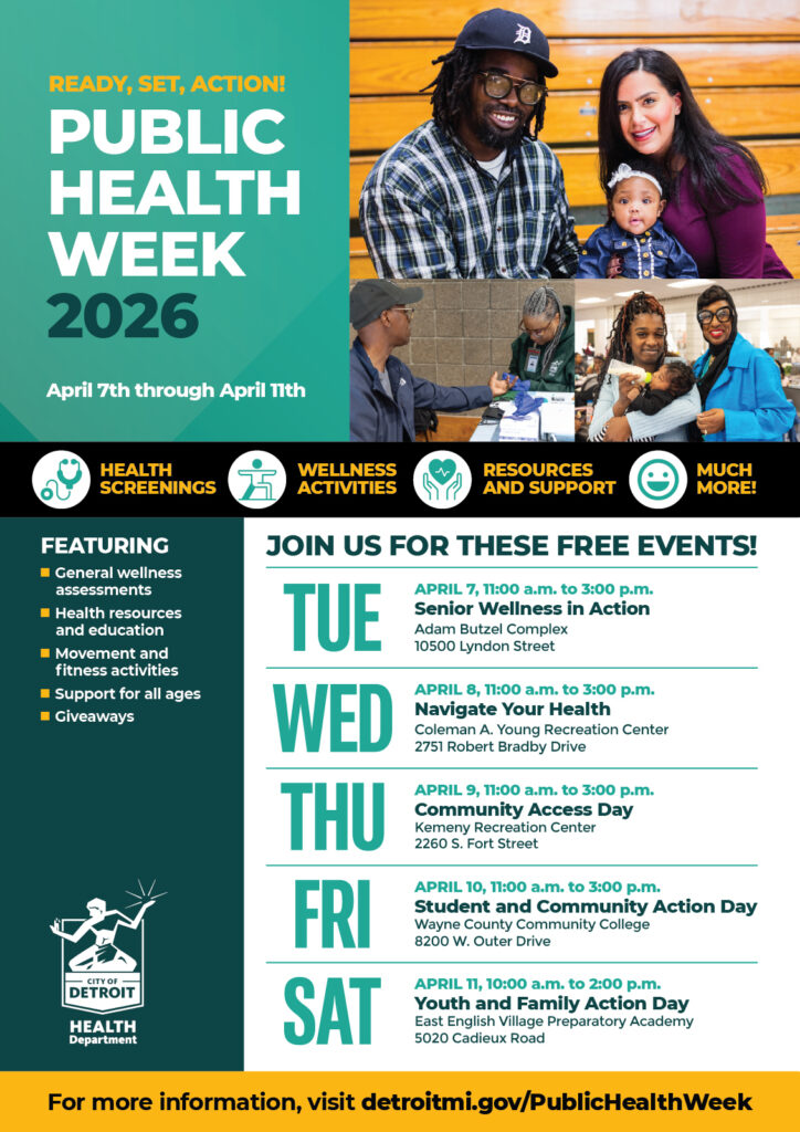 Detroit Hosts Public Health Week 2026: Free Services and Events