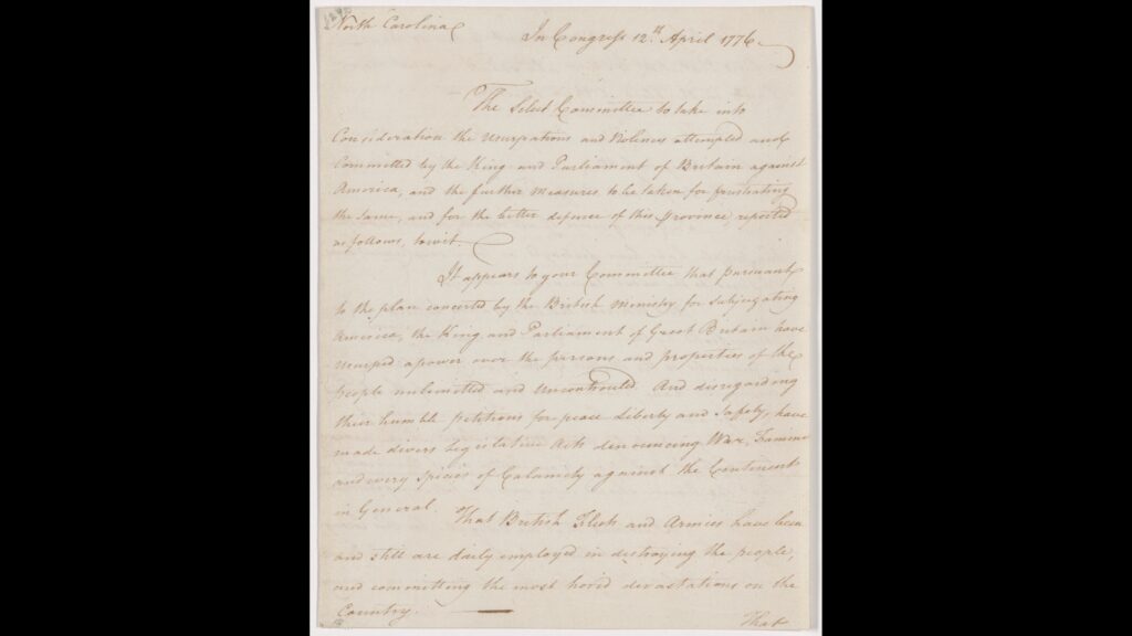 Halifax Resolves Exhibit Marks NC’s Role in Independence Anniversary