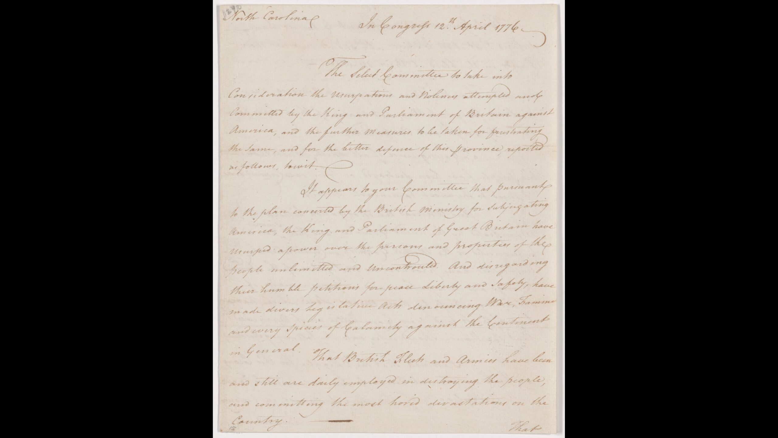 Halifax Resolves Exhibit Marks NC’s Role in Independence Anniversary