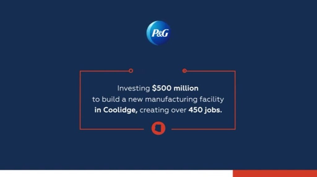 Procter & Gamble to Build 0M Facility in Arizona, Creating 500 Jobs