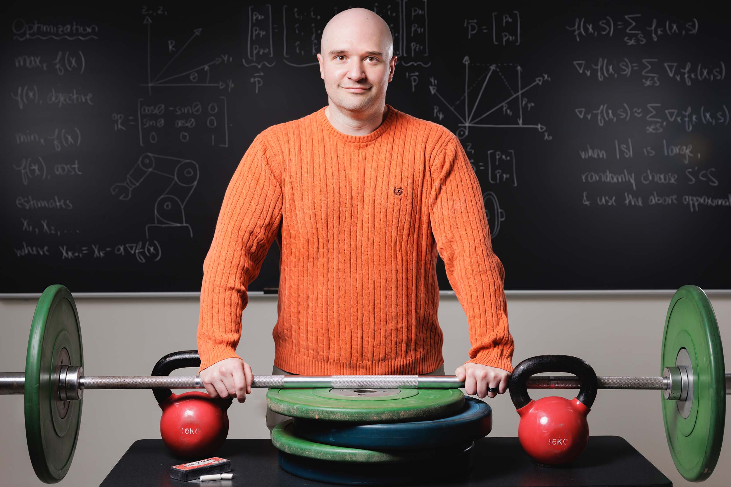Professor James: Balancing Math Teaching with Early Morning Weightlifting