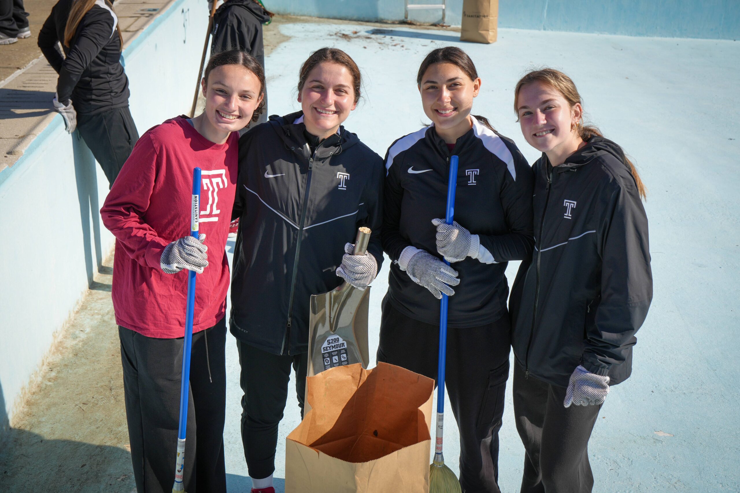 Temple Volunteers Revitalize Local Recreation Centers for Spring Sports