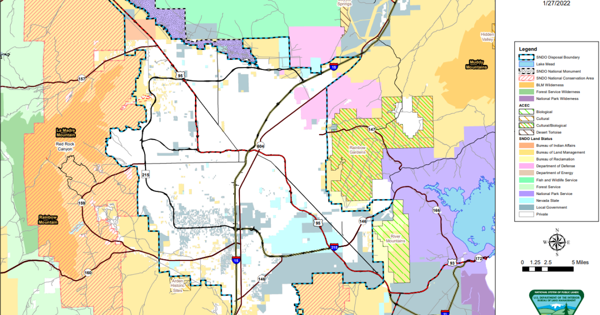 BLM Sells 108 Acres in Las Vegas for M to Aid Local Projects