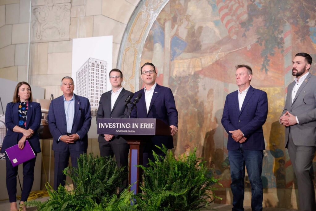 Governor Shapiro Celebrates Trust Hotel Groundbreaking in Downtown Erie