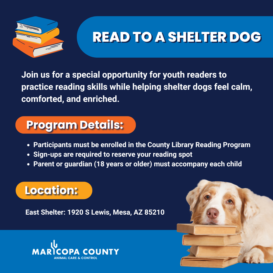 Youth Reading Program at MCACC: Enriching Shelter Dogs’ Lives
