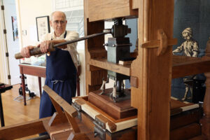 Josef Beery Revives Historic Printing at UVA with Replica Press Demonstrations