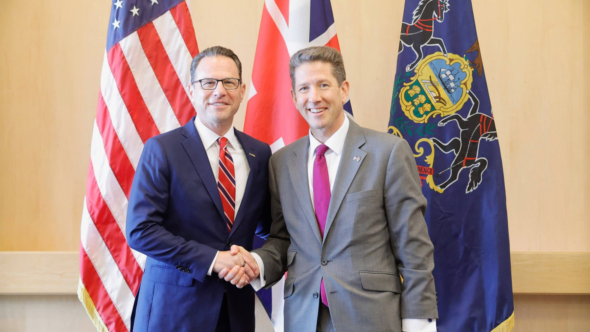 Governor Shapiro Meets British Ambassador to Boost PA-UK Economic Ties