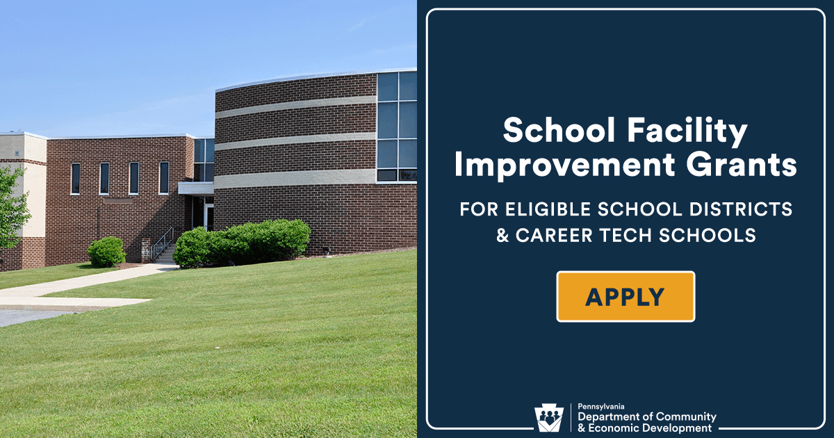 Shapiro Administration Extends Deadline for School Facility Grants Shapiro Administration Extends Deadline for School Facility Grants