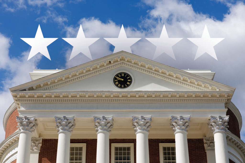 University of Virginia Earns Five-Star Rating in Money’s Best Colleges University of Virginia Earns Five-Star Rating in Money’s Best Colleges