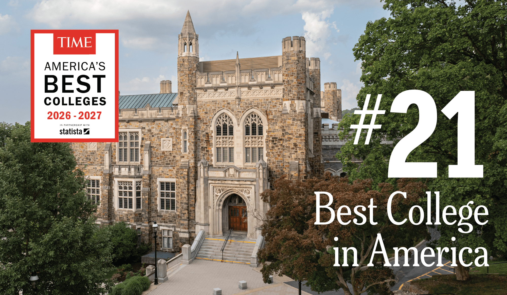Lehigh University Ranks 21st in TIME’s America’s Best Colleges 2026-27 Lehigh University Ranks 21st in TIME’s America’s Best Colleges 2026-27