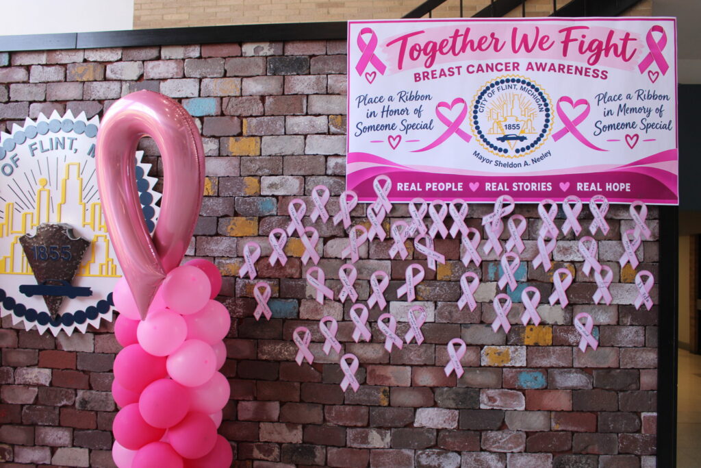 Flint City Hall Hosts Breast Cancer Tribute Wall and Awareness Events Flint City Hall Hosts Breast Cancer Tribute Wall and Awareness Events