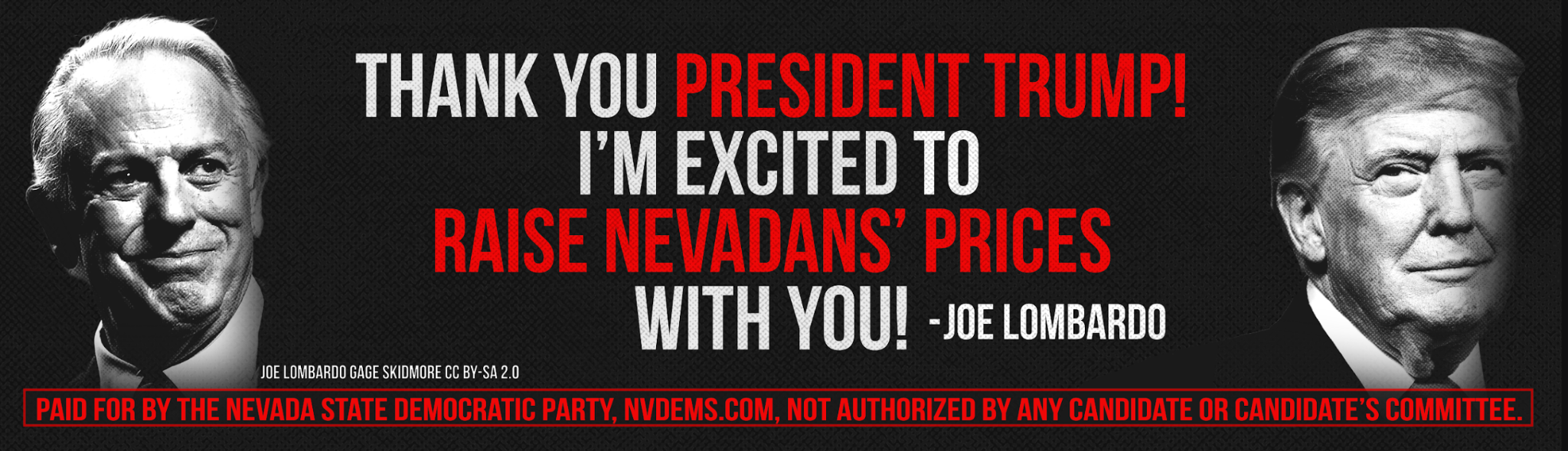 Nevada Democrats Unveil Billboards Targeting Lombardo’s Trump Ties Nevada Democrats Unveil Billboards Targeting Lombardo’s Trump Ties